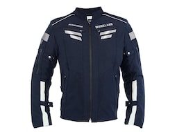 Chamarra Motociclista Impermeable Hombre Protectores Wkl 1985 Azul