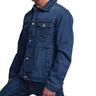 Foto 2 | Foto 2 | Chamarra de Mezclilla MCHK 8012 color Azul Manga Larga 4 Bolsillos Cierre Frontal de Botones