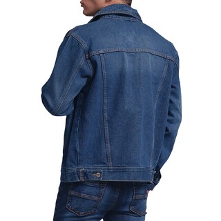 Foto 3 | Foto 3 | Chamarra de Mezclilla MCHK 8012 color Azul Manga Larga 4 Bolsillos Cierre Frontal de Botones