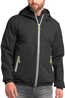 Foto 1 | Foto 1 | Chamarra Impermeable Chaqueta color Negro para Hombre con Capucha