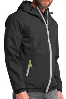 Foto 3 | Foto 3 | Chamarra Impermeable Chaqueta color Negro para Hombre con Capucha