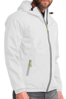 Foto 2 | Foto 2 | Chamarra Impermeable Shendy Vendy color Blanco para Hombre con Capucha