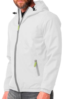 Foto 3 | Foto 3 | Chamarra Impermeable Shendy Vendy color Blanco para Hombre con Capucha