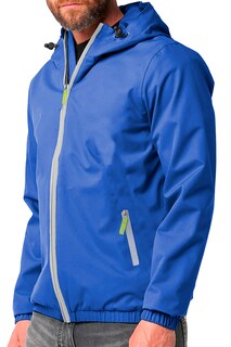 Foto 3 | Foto 3 | Chamarra Impermeable Chaqueta para Hombre con Capucha color Azul