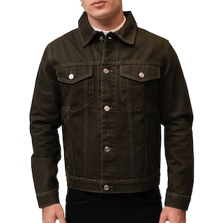 Foto 1 | Foto 1 | Chamarra de Mezclilla Mchk Vaquera 8033 Verde Militar para Hombre