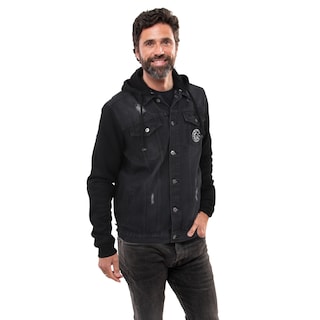 Foto 1 | Foto 1 | Chamarra Pallpall Trucker Mezclilla Para Hombre Negra Talla CH