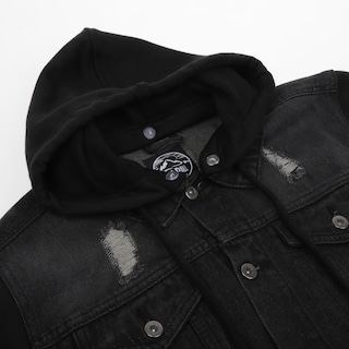 Foto 2 | Foto 2 | Chamarra Pallpall Trucker Mezclilla Para Hombre Negra Talla CH