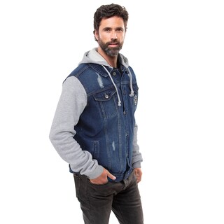 Foto 4 | Foto 4 | Chamarra Pallpall Trucker Mezclilla Para Hombre Azul Marino Talla EG