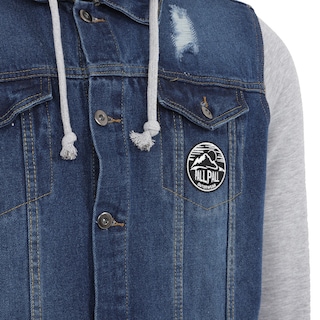 Foto 7 | Foto 7 | Chamarra Pallpall Trucker Mezclilla Para Hombre Azul Marino Talla EG