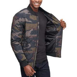 Foto 2 | Foto 2 | Chamarra Calvin Klein Bomber Water Resistant Camo para Hombre