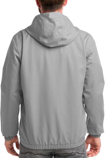 Foto 4 | Foto 4 | Chamarra Impermeable Chaqueta Con Capucha Gris Oscuro Chico para Hombre