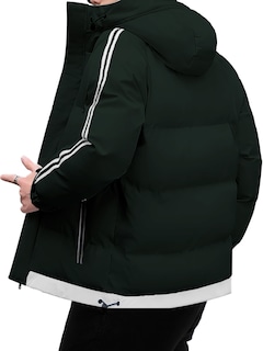 Foto 3 | Foto 3 | Chamarra Térmica De Invierno King B Con Capucha Verde para Hombre