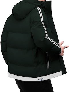 Foto 4 | Foto 4 | Chamarra Térmica De Invierno King B Con Capucha Verde para Hombre