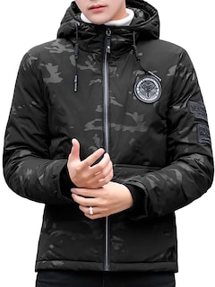 Foto 3 | Foto 3 | Chamarra Chaqueta Casual De Calidad Premium Negro Chico para Hombre