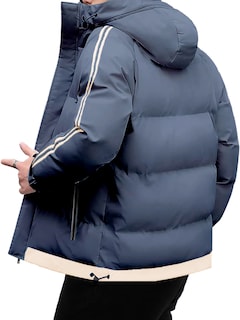 Foto 2 | Foto 2 | Chamarra Térmica Shendy Vendy Azul con Capucha para Hombre