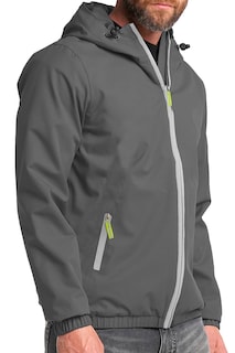 Foto 2 | Foto 2 | Chamarra Impermeable Chaqueta Con Capucha Gris Oscuro Chico para Hombre