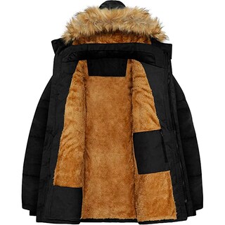 Foto 2 | Foto 2 | Chamarra Cazadora Shendy Vendy de Invierno con Peluche King B Negra para Hombre