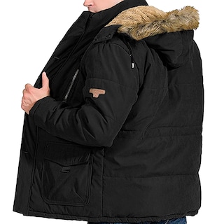 Foto 4 | Foto 4 | Chamarra Cazadora Shendy Vendy de Invierno con Peluche King B Negra para Hombre