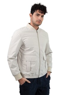 Foto 1 | Foto 1 | Chamarra Ligera Tipo Bomber Generra Beige para Hombre
