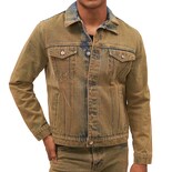 Chamarra De Mezclilla Mchk. Corte Vaquero, Para Hombre, Color Azul Oxido. Modelo 8069