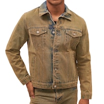 Chamarra De Mezclilla Mchk. Corte Vaquero, Para Hombre, Color Azul Oxido. Modelo 8069