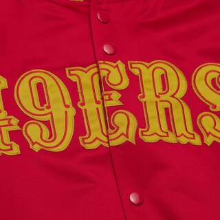 Foto 2 | Foto 2 | Chamarra Mitchell & Ness Lightweight Satin 49ers Hombre Rojo
