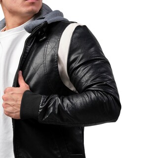 Foto 2 | Foto 2 | Chamarra Casual Moderno Negra para Hombre