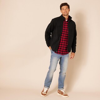 Foto 4 | Foto 4 | Chaqueta Polar Amazon Essentials Con Cierre Completo Para Hombre, Color Negro Xl - Venta Internacional.