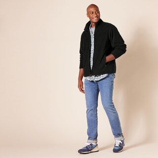 Foto 7 | Foto 7 | Chaqueta Polar Amazon Essentials Con Cierre Completo Para Hombre, Color Negro Xl - Venta Internacional.