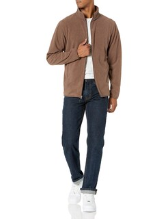 Foto 4 | Foto 4 | Chaqueta Polar Amazon Essentials Con Cierre Completo Para Hombre, Marrón Xxl - Venta Internacional.