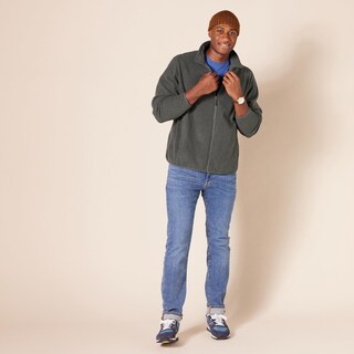 Foto 7 | Foto 7 | Chaqueta Polar Amazon Essentials Con Cierre Completo Para Hombre Charcoal Xs - Venta Internacional.