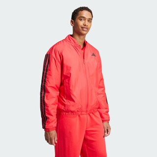 Foto 5 | Foto 5 | Chamarra Bómber Térmica Essentials 3 Franjas Adidas Rojo Hombre