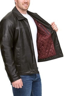 Foto 3 | Foto 3 | Chaqueta Tommy Hilfiger Classic De Piel Sintética Para Hombre, Color Negro - Venta Internacional.