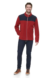 Foto 2 | Foto 2 | Chaqueta Tommy Hilfiger Classic De Forro Polar Para Hombre, Azul Marino Y Rojo - Venta Internacional.