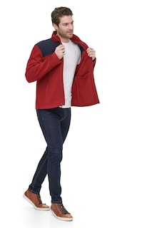 Foto 3 | Foto 3 | Chaqueta Tommy Hilfiger Classic De Forro Polar Para Hombre, Azul Marino Y Rojo - Venta Internacional.