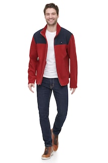Foto 4 | Foto 4 | Chaqueta Tommy Hilfiger Classic De Forro Polar Para Hombre, Azul Marino Y Rojo - Venta Internacional.