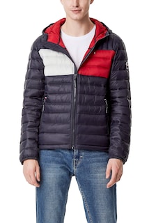 Foto 1 | Foto 1 | Chaqueta Tommy Hilfiger Para Hombre Resistente Al Agua Ultra Loft Navy Xl - Venta Internacional.