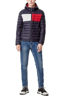 Foto 2 | Foto 2 | Chaqueta Tommy Hilfiger Para Hombre Resistente Al Agua Ultra Loft Navy Xl - Venta Internacional.