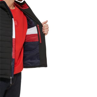 Foto 2 | Foto 2 | Chaqueta Tommy Hilfiger De Poliéster Elástico Con Capucha, Plegable, Para Hombre, Negra - Venta Internacional.