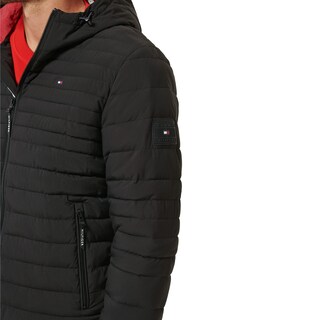 Foto 3 | Foto 3 | Chaqueta Tommy Hilfiger De Poliéster Elástico Con Capucha, Plegable, Para Hombre, Negra - Venta Internacional.