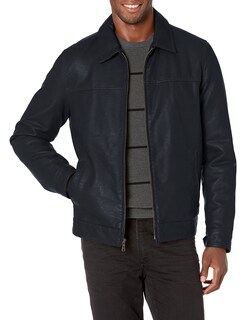 Foto 1 | Foto 1 | Chaqueta Tommy Hilfiger Classic De Piel Sintética Para Hombre Azul Marino - Venta Internacional.