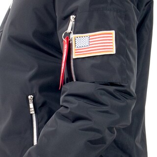 Foto 4 | Foto 4 | Chamarra NASA con Cierre en Bolsas Negra para Hombre