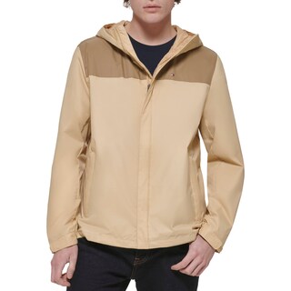 Foto 1 | Foto 1 | Chaqueta Tommy Hilfiger Ligera Impermeable Para Hombre, Color Marrón - Venta Internacional.