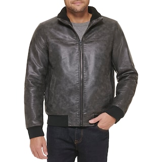 Foto 1 | Foto 1 | Chaqueta Tommy Hilfiger Smooth Lamb Touch De Piel Sintética Negra - Venta Internacional.