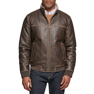 Foto 1 | Foto 1 | Chaqueta Tommy Hilfiger Smooth Lamb Touch De Piel Sintética Marrón - Venta Internacional.