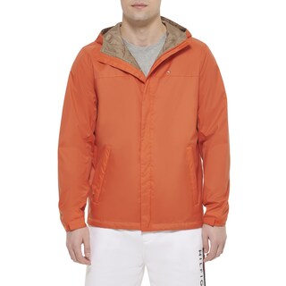 Foto 1 | Foto 1 | Chaqueta Tommy Hilfiger Ligera Impermeable Naranja para Hombre - Venta Internacional