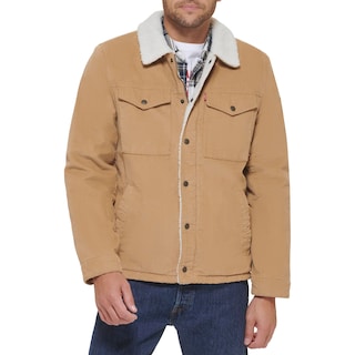 Foto 1 | Foto 1 | Chaqueta Levi's Corduroy Sherpa Trucker Denim Tan Para Hombre - Venta Internacional.