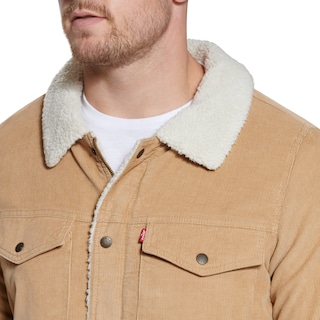 Foto 3 | Foto 3 | Chaqueta Levi's Corduroy Sherpa Trucker Denim Tan Para Hombre - Venta Internacional.
