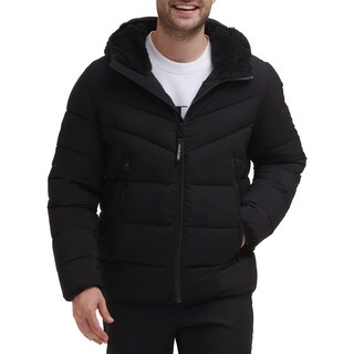 Foto 1 | Foto 1 | Abrigo De Invierno Calvin Klein Puffer Stretch Jacket Para Hombre Ebony M - Venta Internacional.