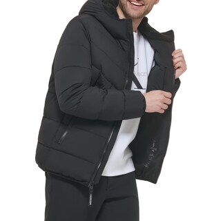 Foto 3 | Foto 3 | Abrigo De Invierno Calvin Klein Puffer Stretch Jacket Para Hombre Ebony M - Venta Internacional.